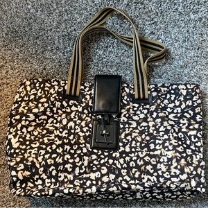 Nanette lepore leopard print nylon tote